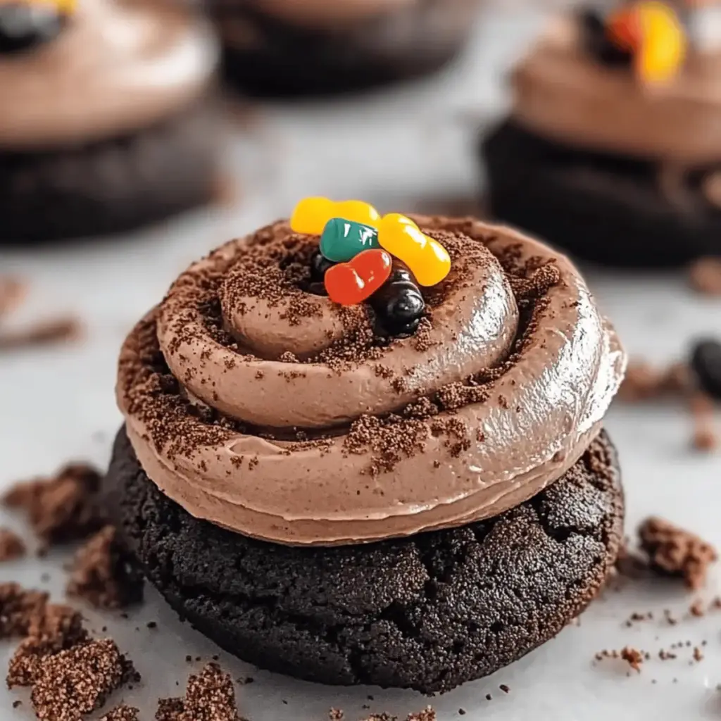 Crumbl Dirt Cake Cookies