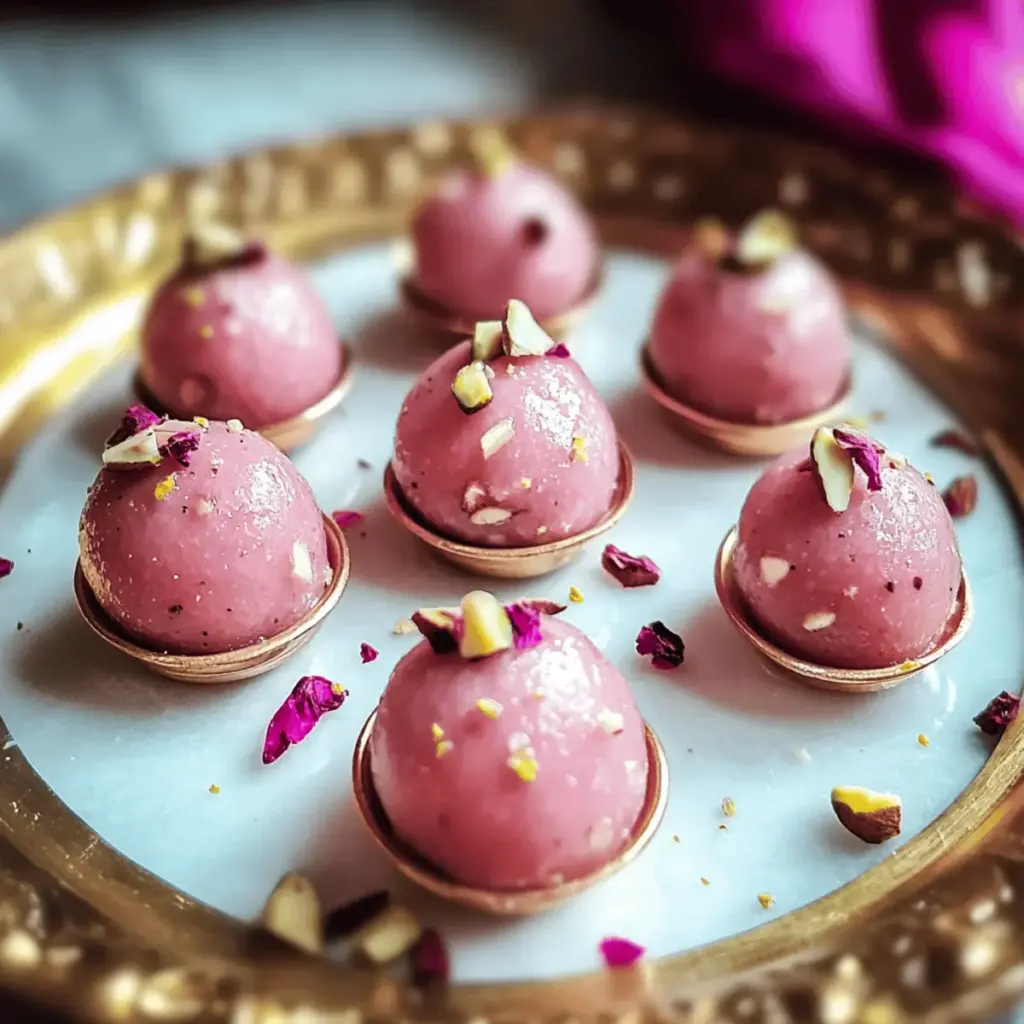 Rose Badam Ladoo