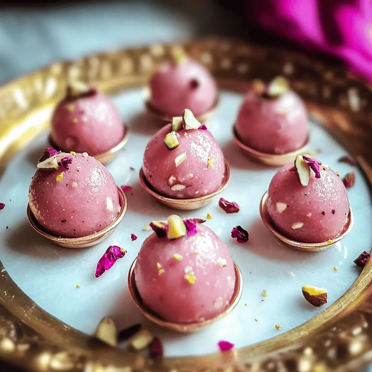 Rose Badam Ladoo