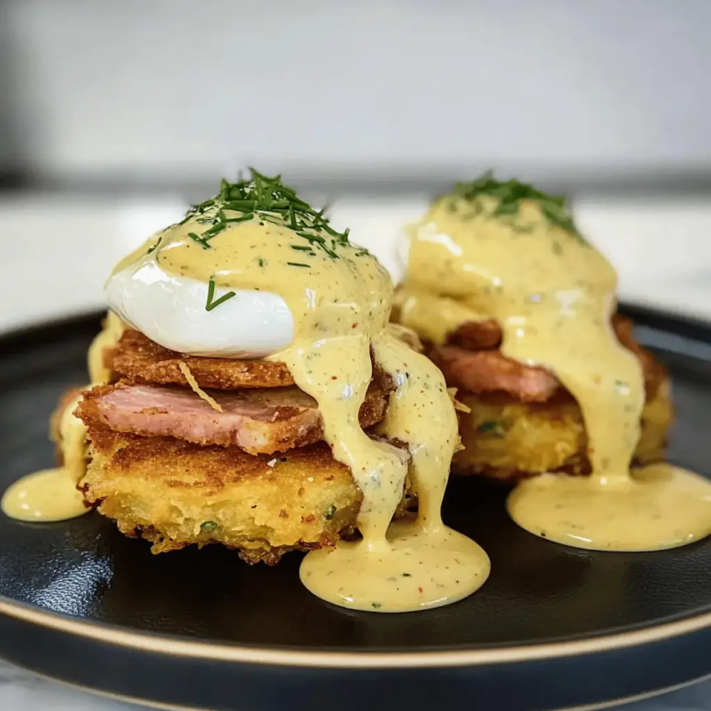 Hash Brown Eggs Benedict