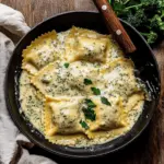 Broccoli Alfredo Ravioli