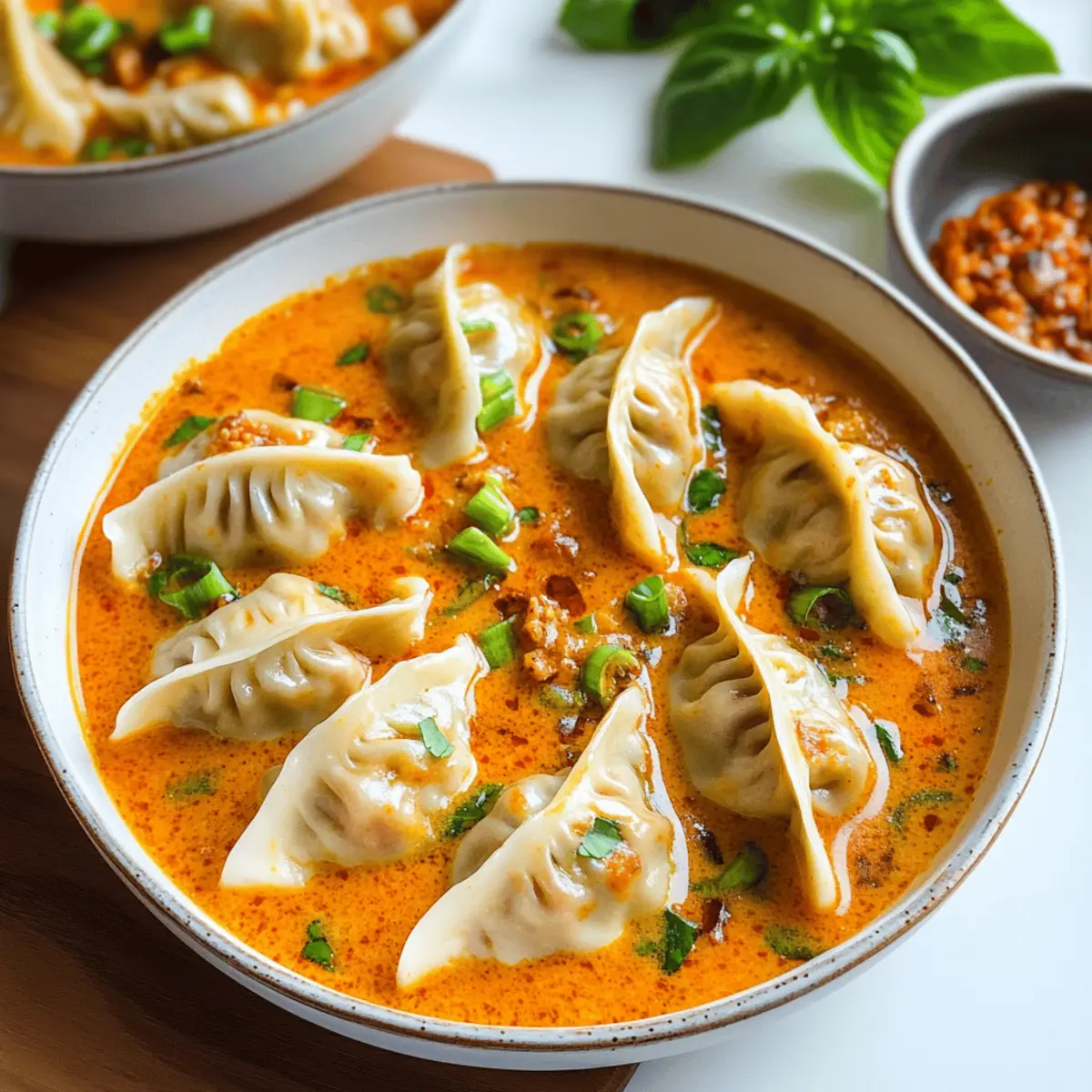 Thai-Style Soup Dumplings in Red Curry Sauce Made Easy