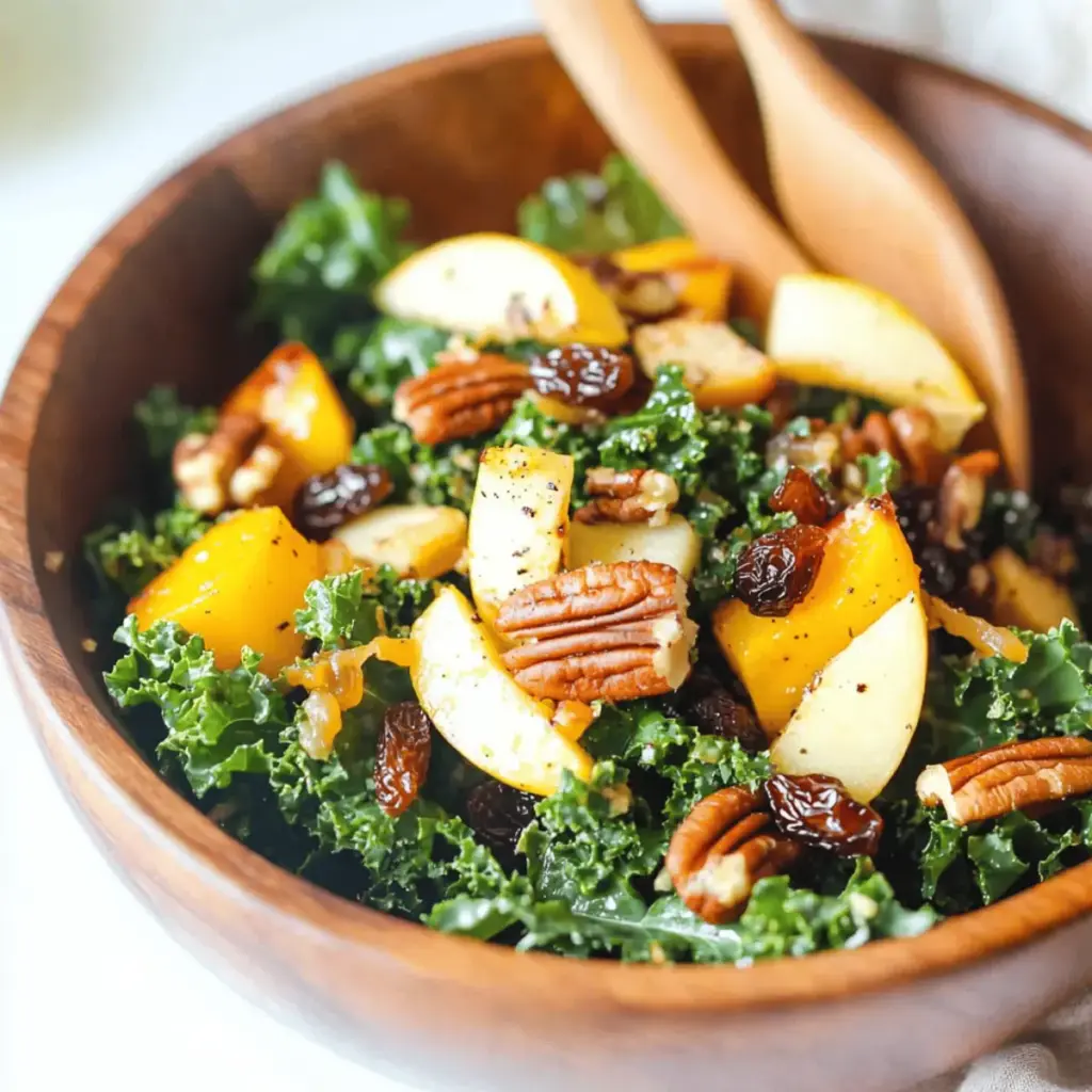 Autumn Kale Salad with Maple