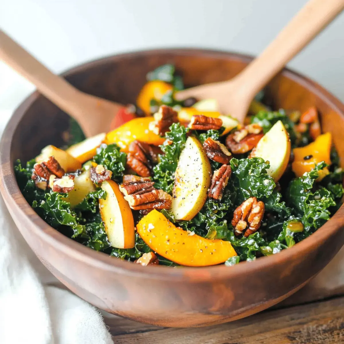 Autumn Kale Salad with Maple