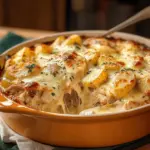 Cheesy Chicken and Potato Bake
