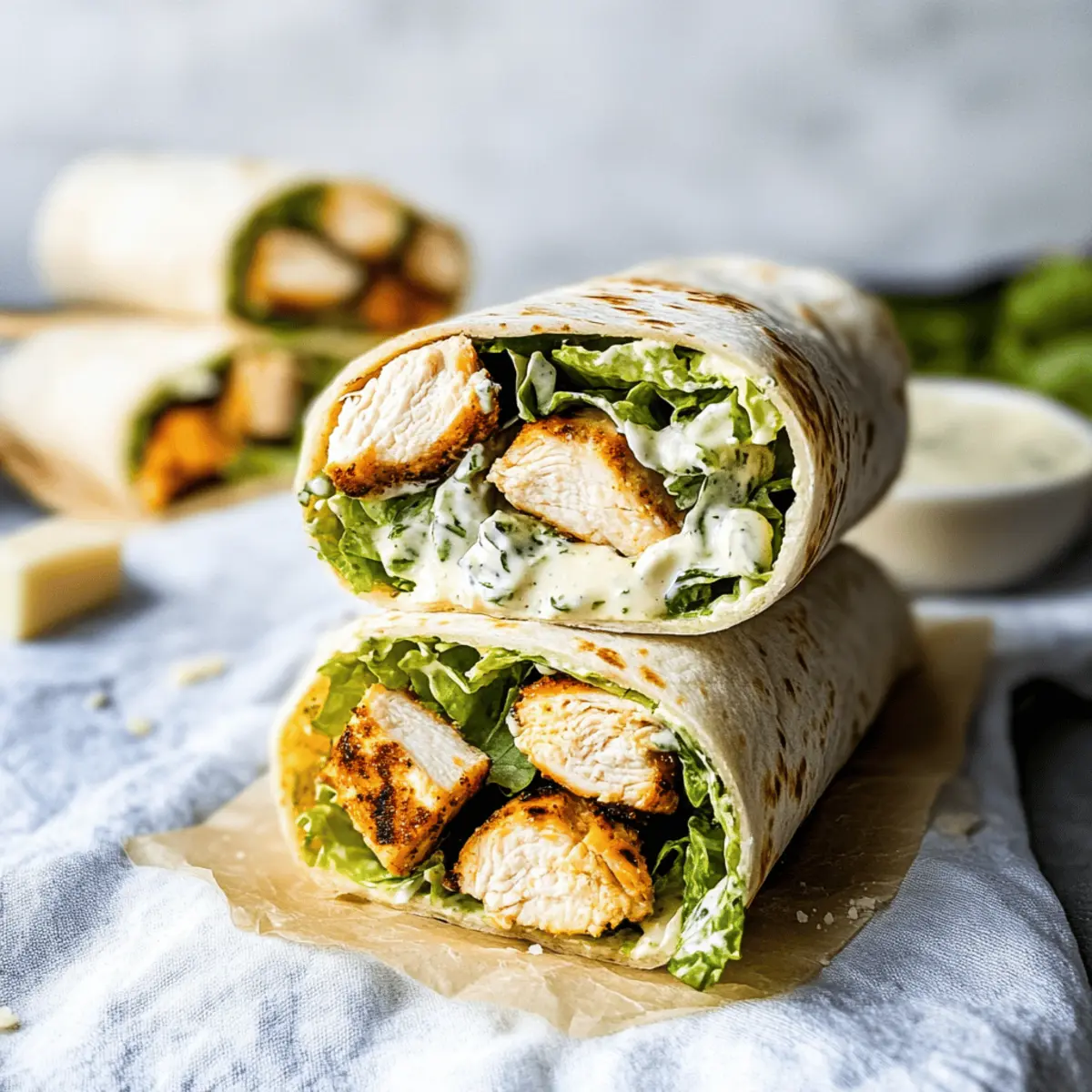 Delicious Chicken Caesar Wraps Ready in Just 10 Minutes