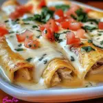 Chicken Enchiladas with Sour Cream White Sauce