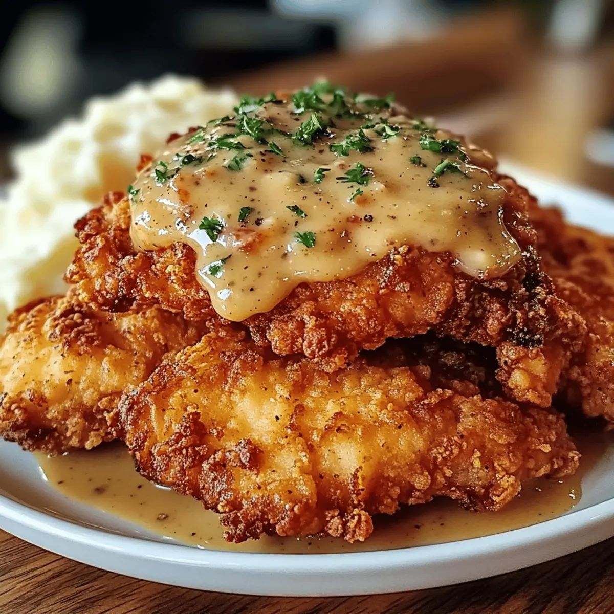 Crispy Chicken Fried Chicken with Country Gravy Bliss