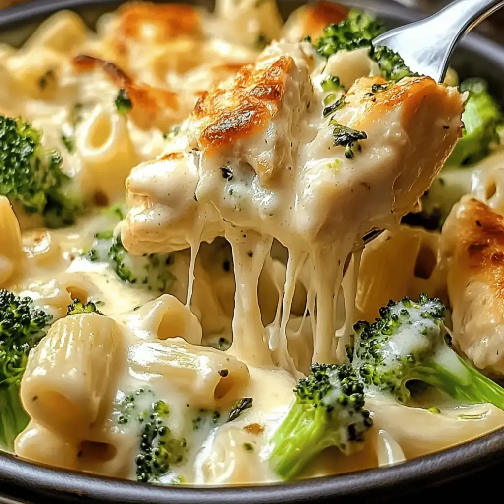 Chicken and Broccoli Alfredo Bake