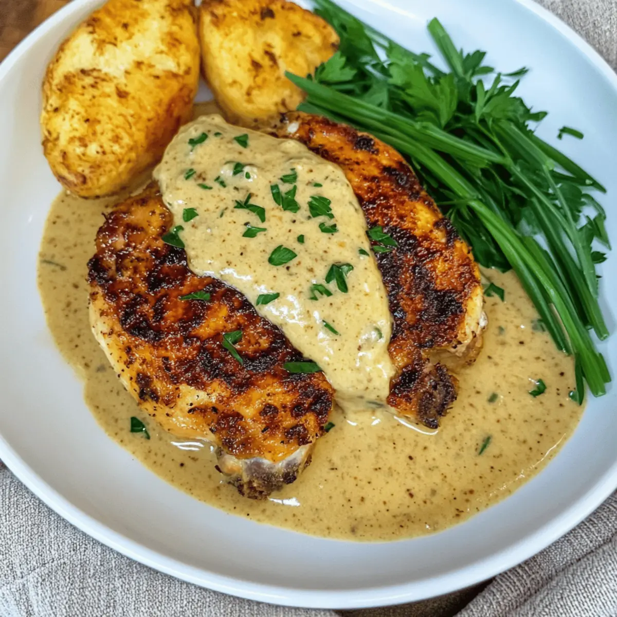 Creamy Garlic Sauce Chicken