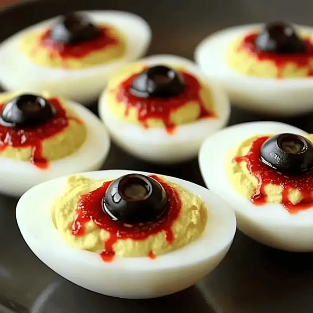 Creepy Eyeball Deviled Eggs