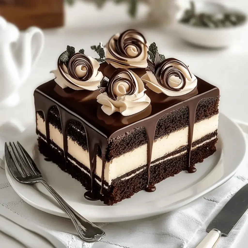 Easy Tuxedo Bar Cake