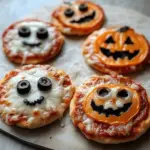Halloween Mini Pizzas