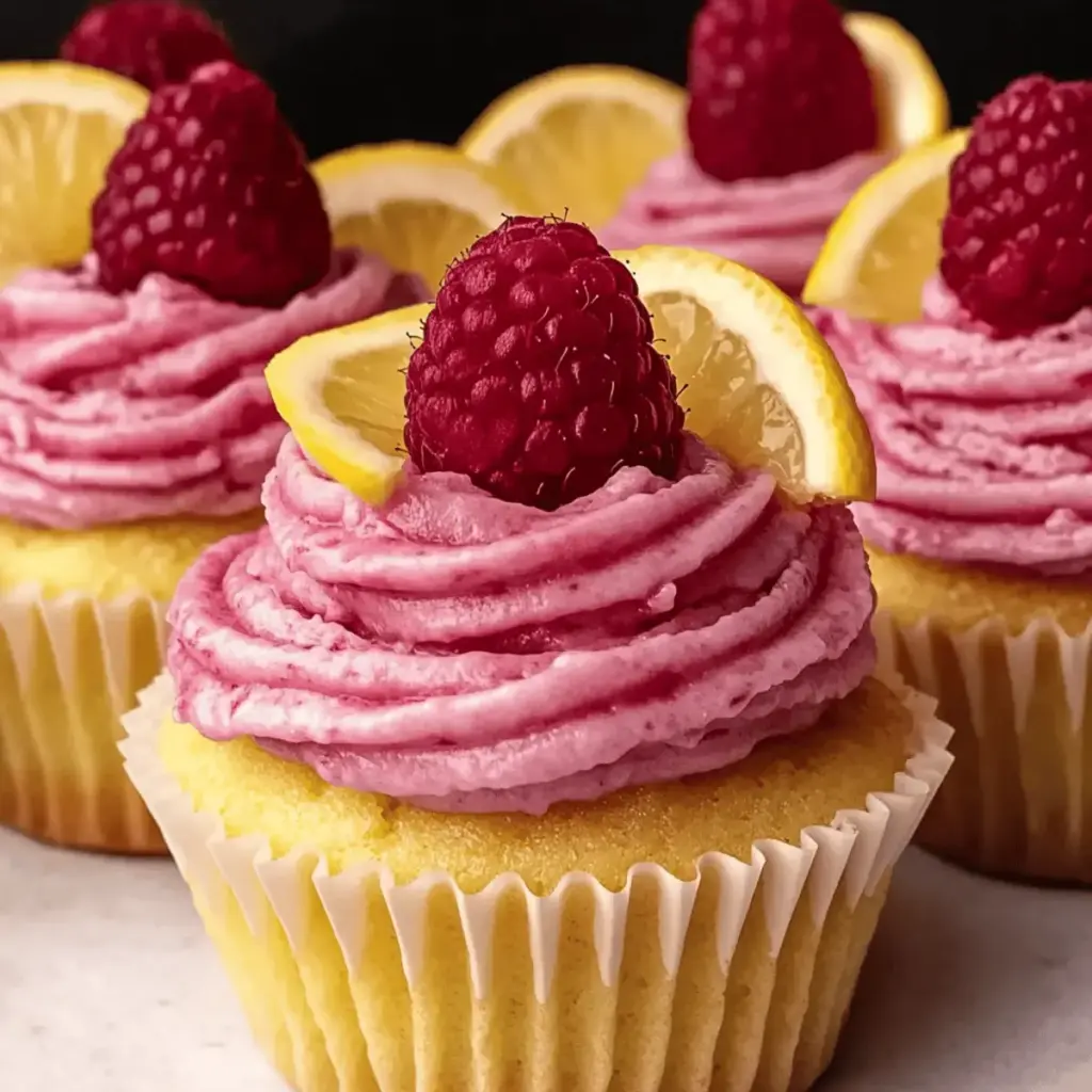 Lemon Raspberry Cupcakes + Lemon Curd