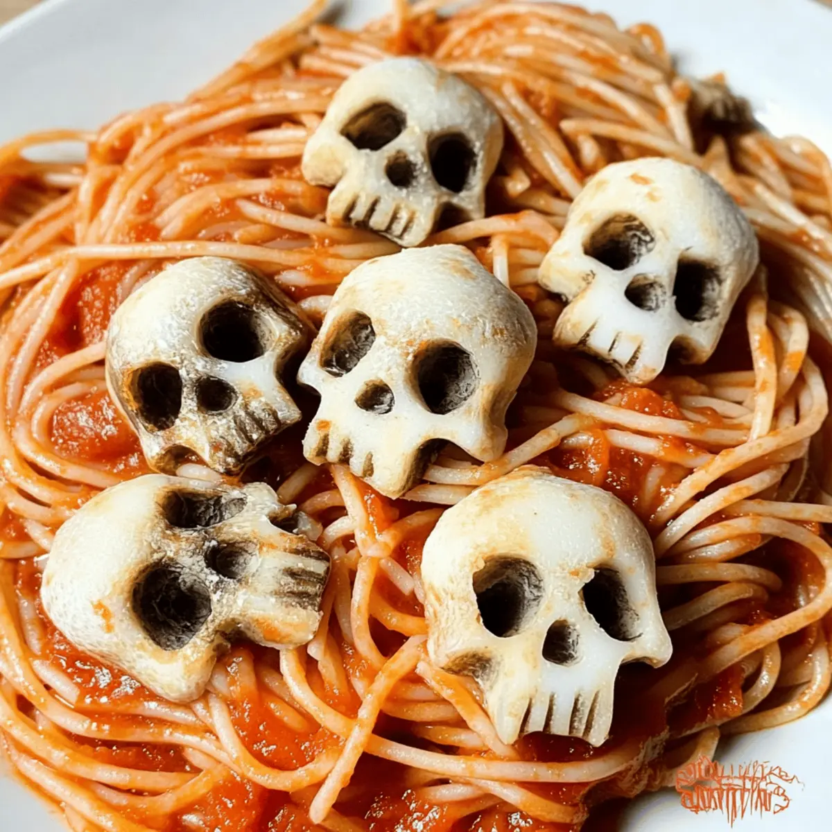 Mushroom Skulls Spooky Pasta for a Thrilling Halloween Feast
