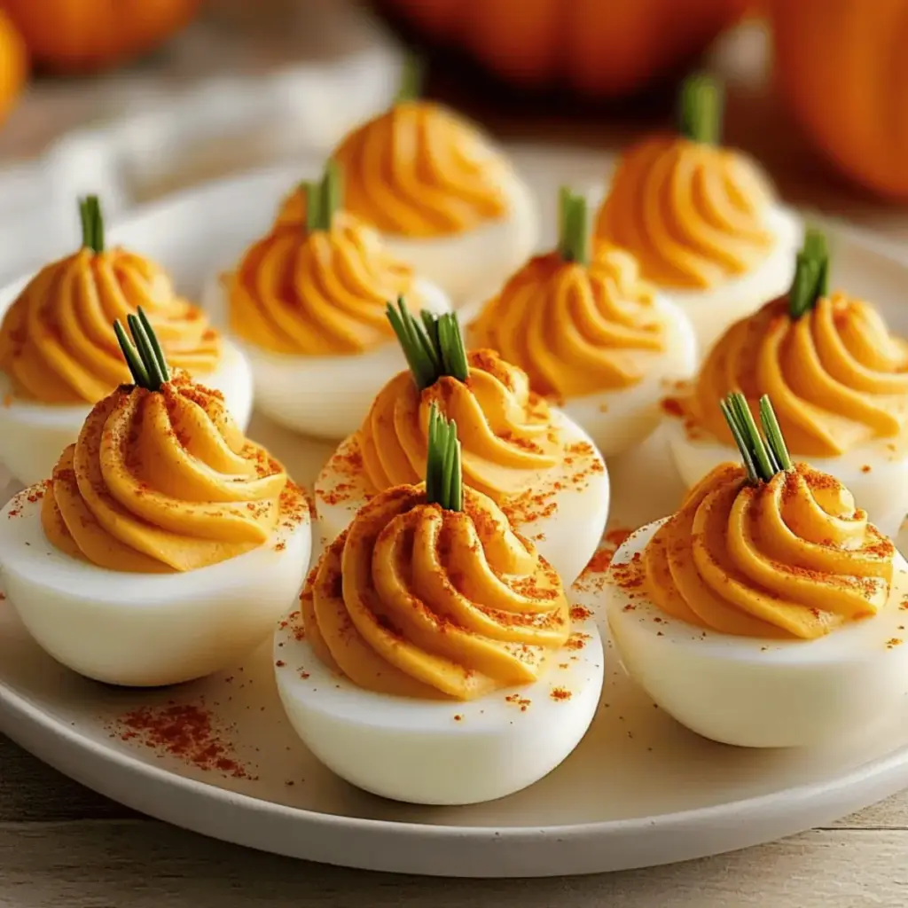 Pumpkin Patch Deviled Eggs