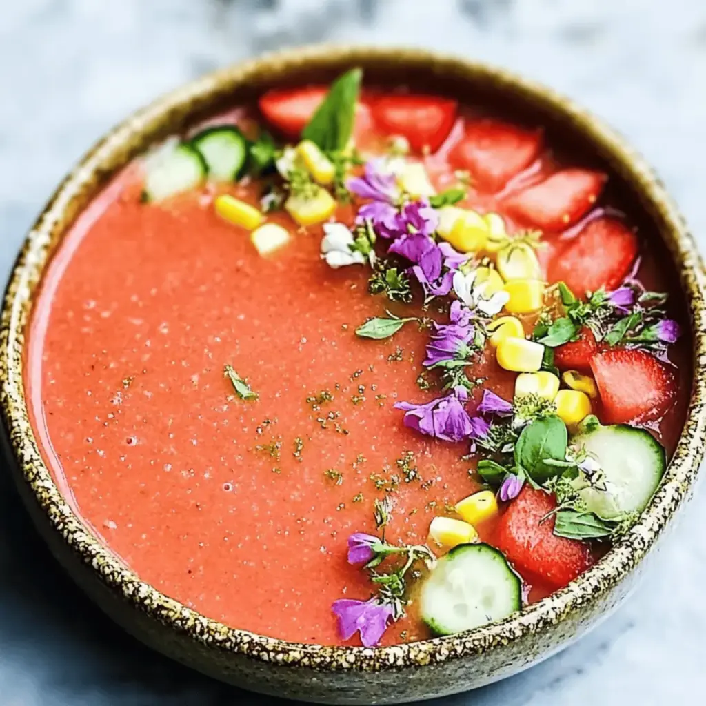Refreshing Watermelon Gazpacho Soup