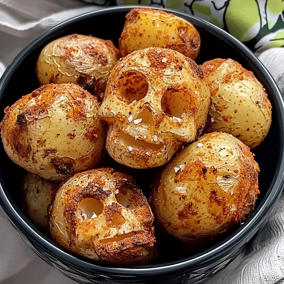 Spooktacular Skull Potato Bites for Fun Halloween Feasts