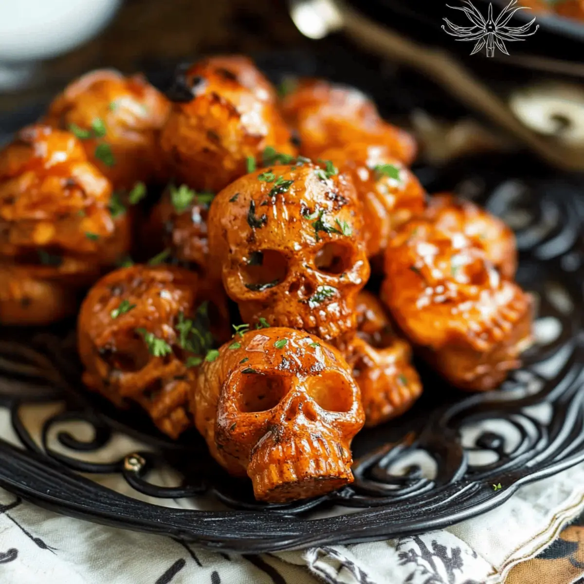 Spooky Halloween Skull Potatoes