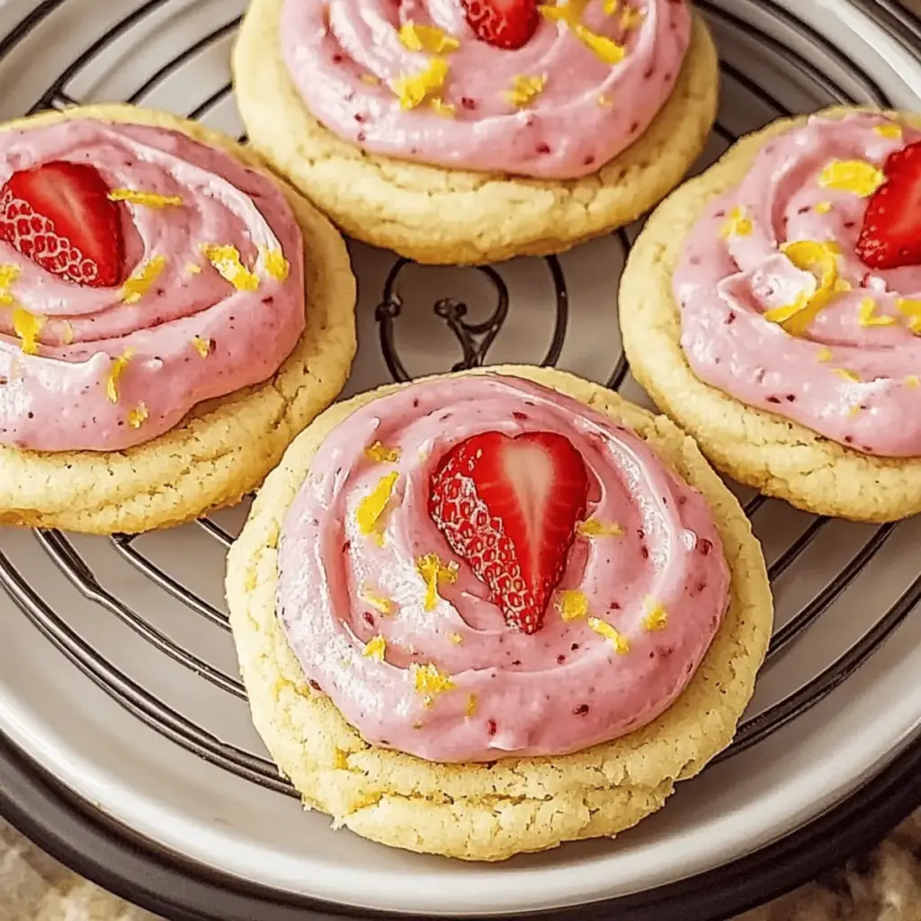 Strawberry Lemonade Cookies