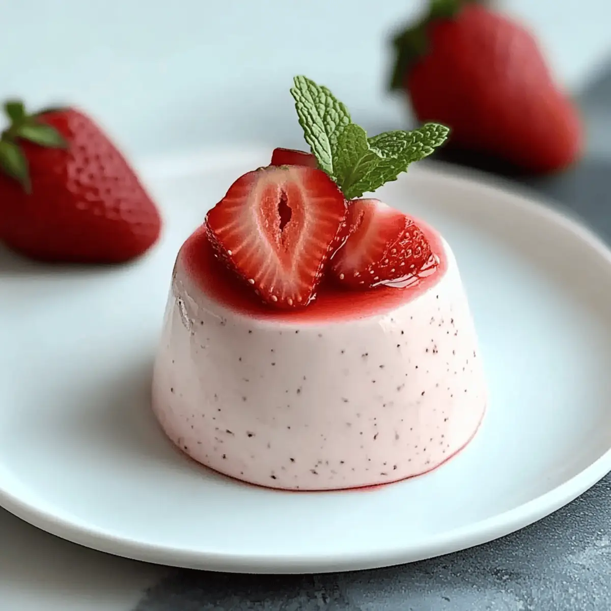 Irresistible Strawberry Panna Cotta: A No-Bake Delight