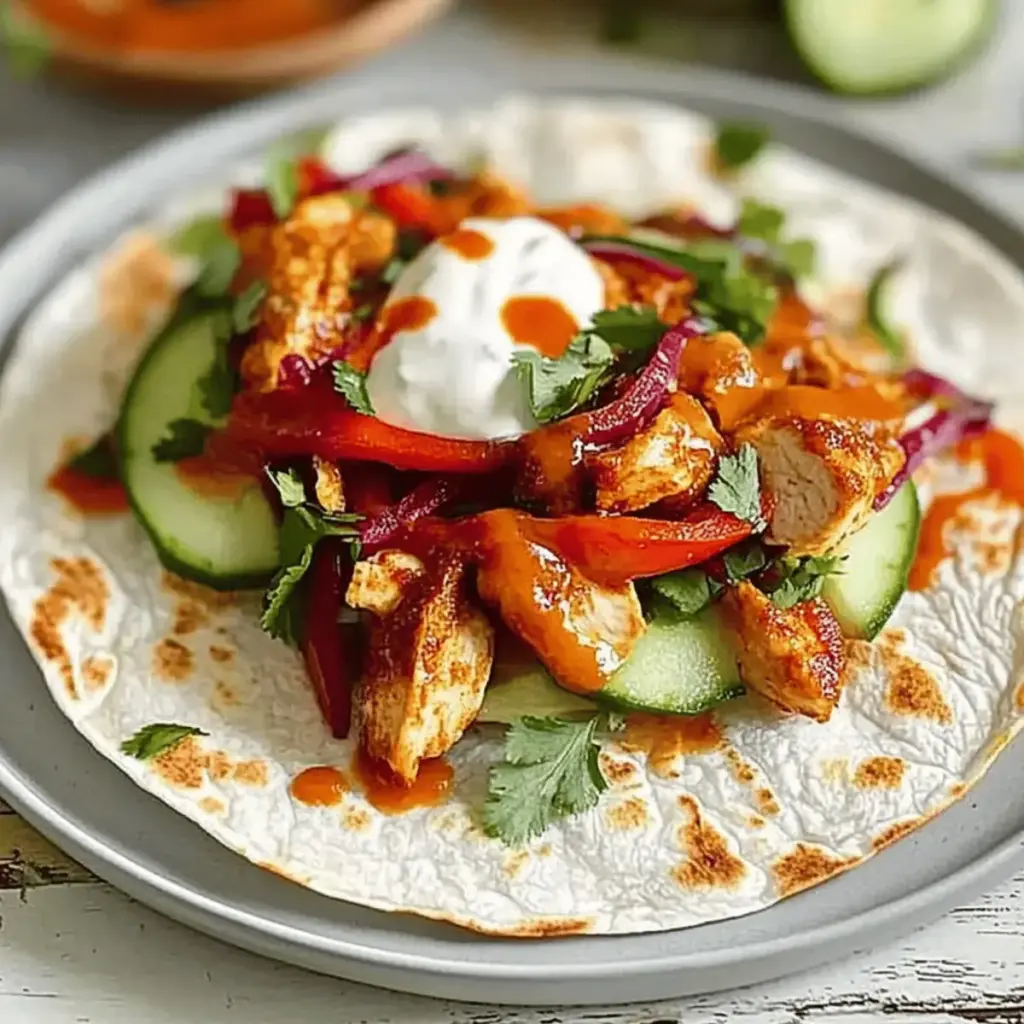 Sweet Chili Chicken Wraps