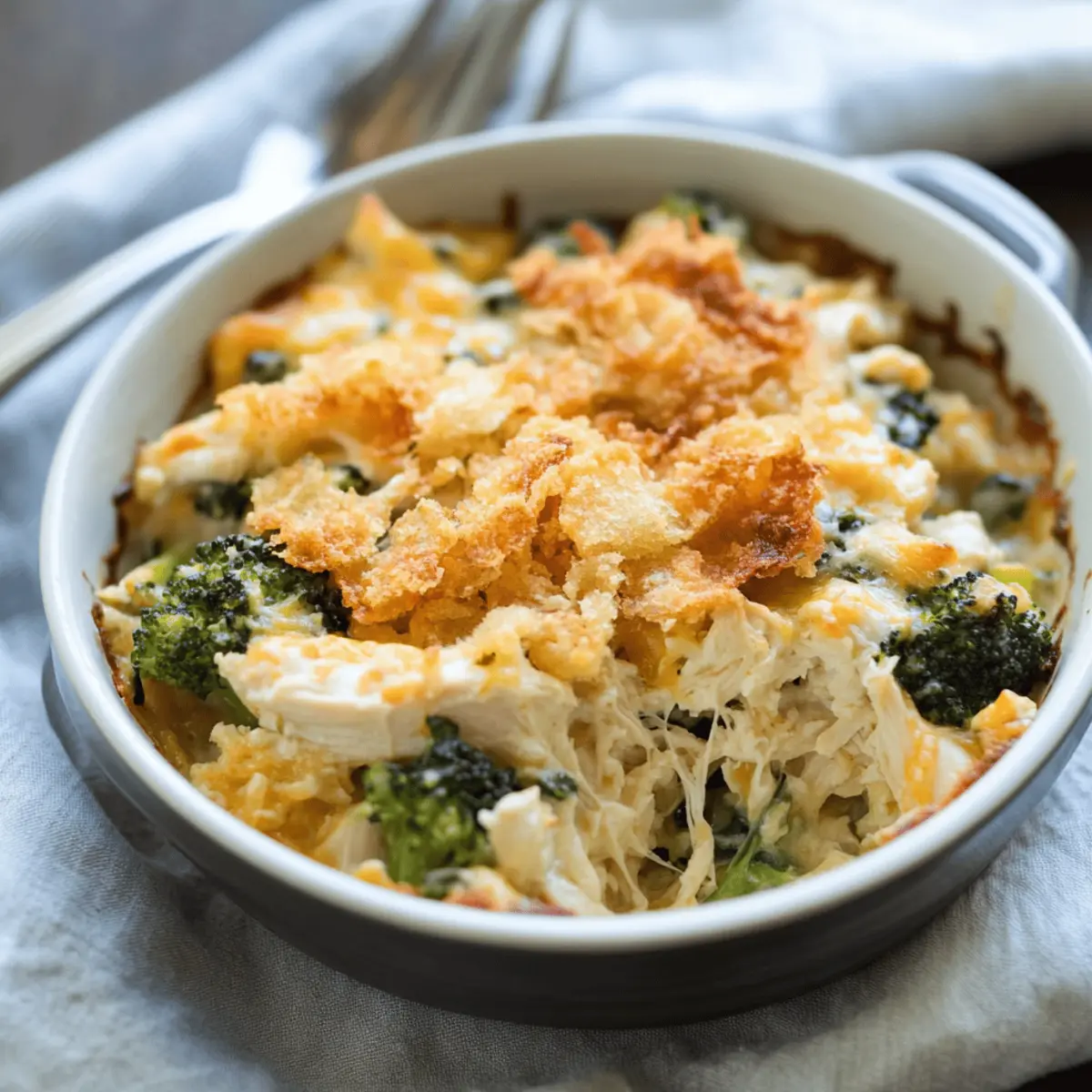 Veggie-Loaded Rotisserie Chicken Casserole