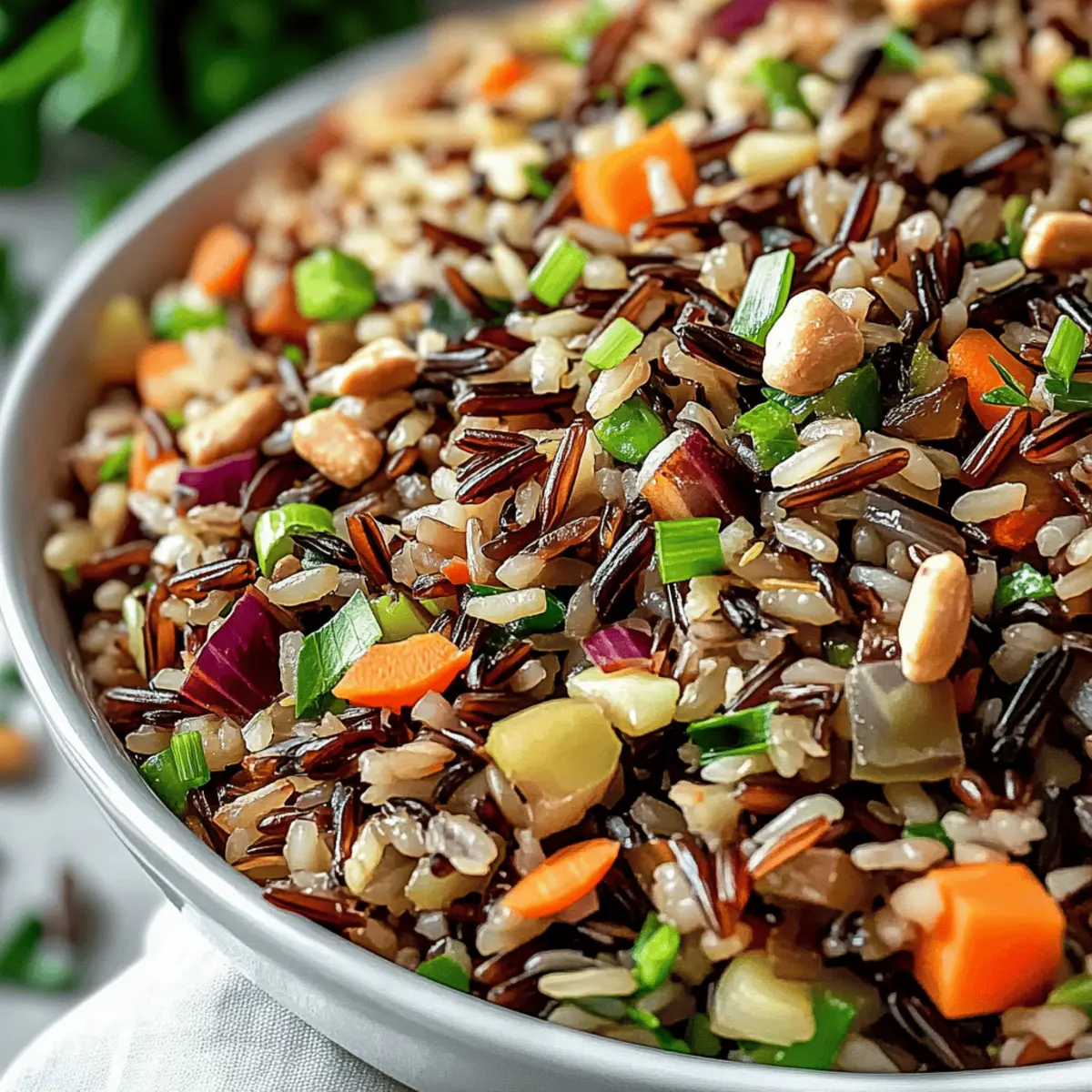 Savory Wild Rice Pilaf with Colorful Veggies and Nuts