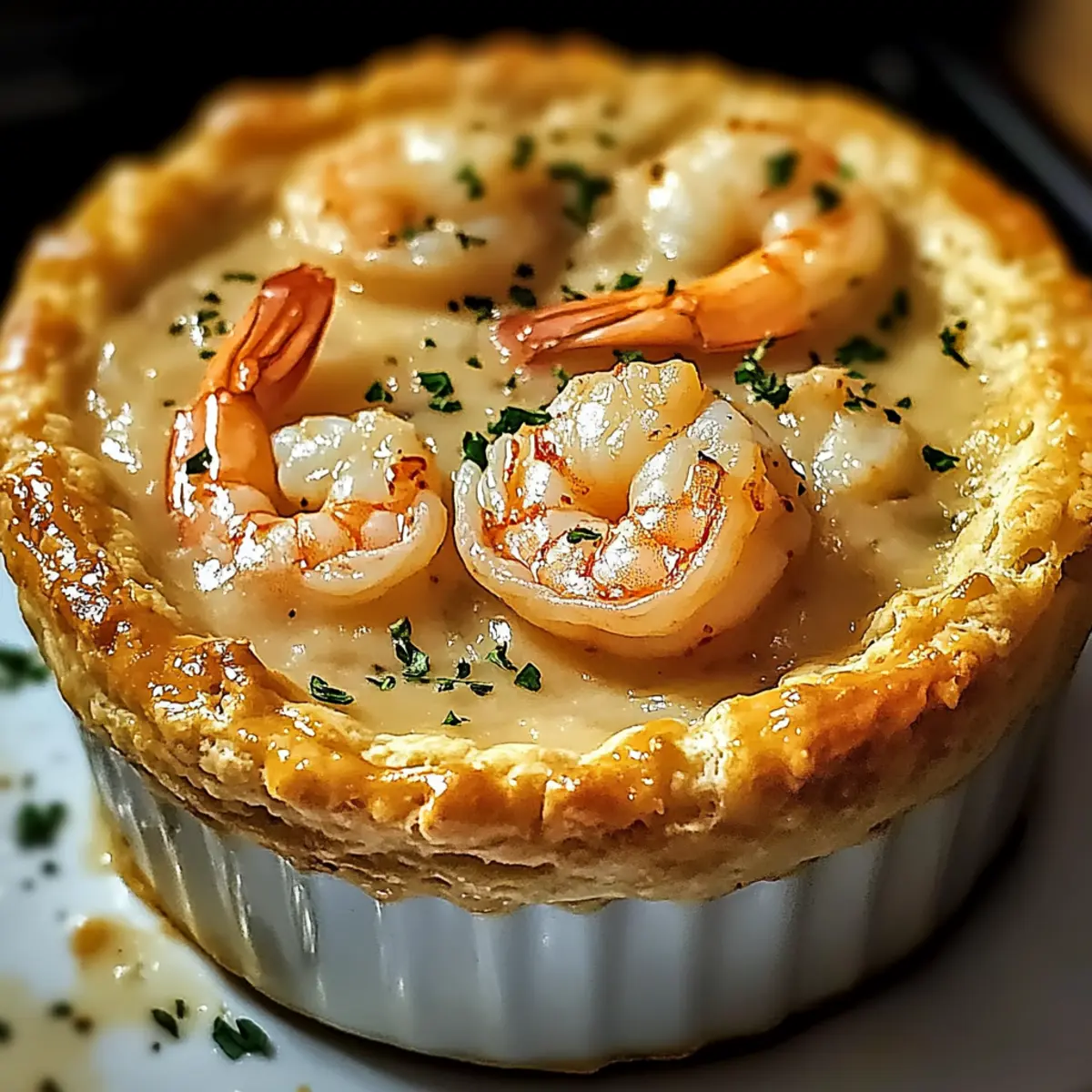 Shrimp & Lobster Cheddar Bay Biscuit Pot Pie for Cozy Nights