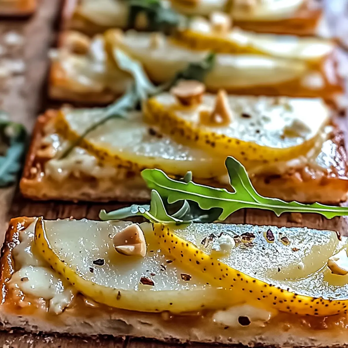 Cozy Pear & Gorgonzola Flatbread