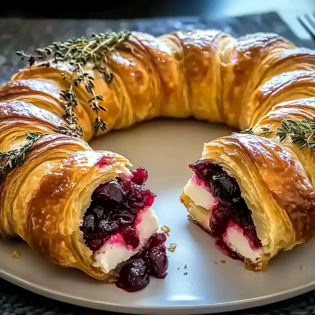 Holiday Turkey Cranberry Crescent Ring