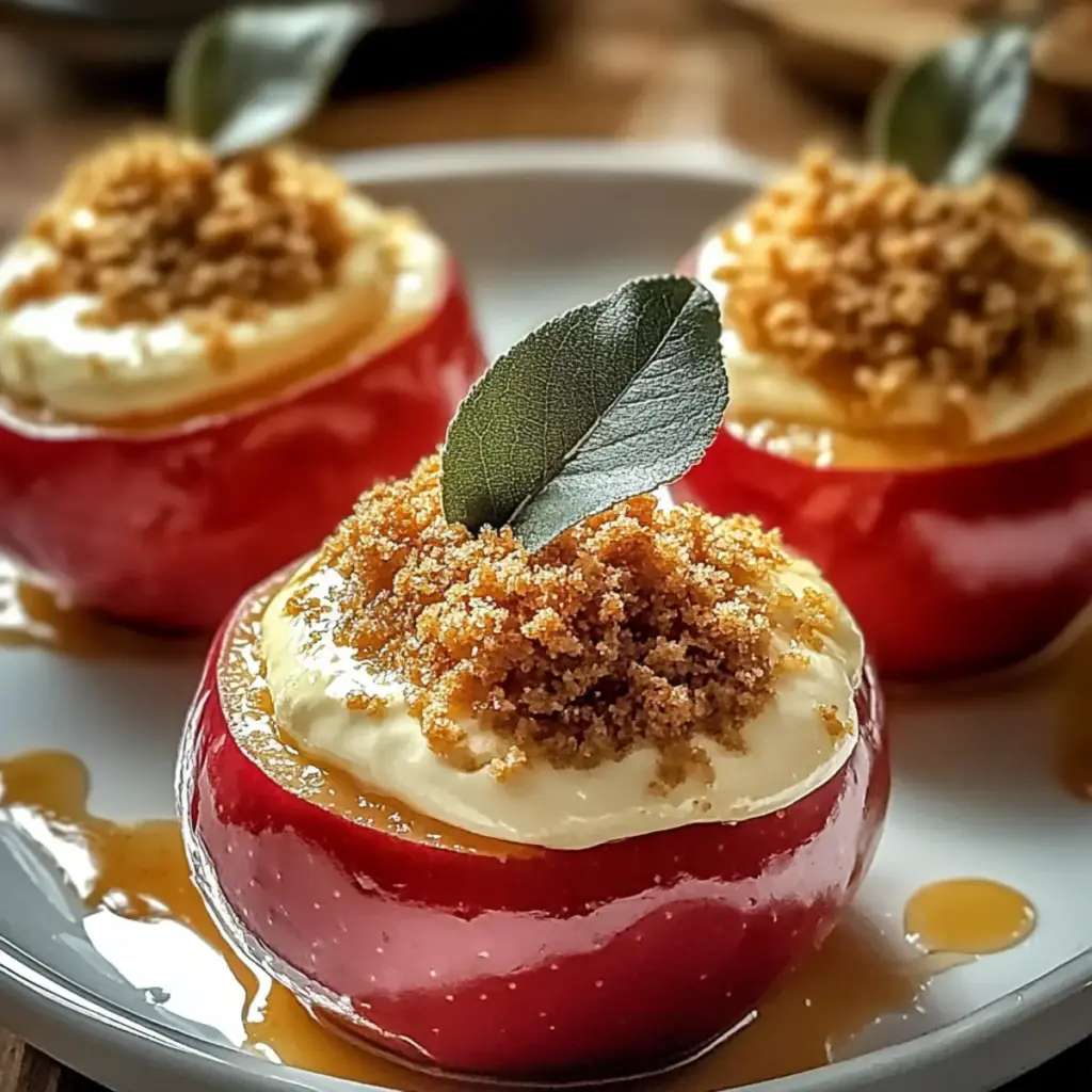 Tasty Cheesecake-Stuffed Baked Apples