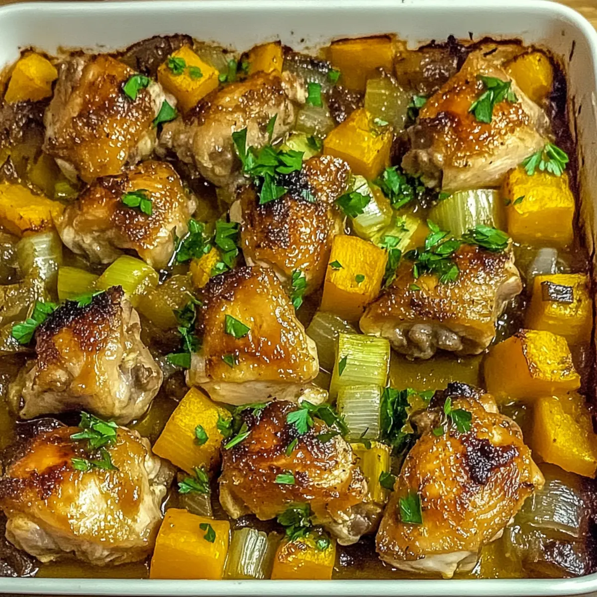 Comforting Chicken Leek & Butternut Bake for Cozy Nights