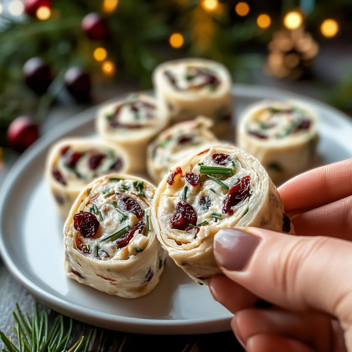 Christmas Cranberry Roll Ups