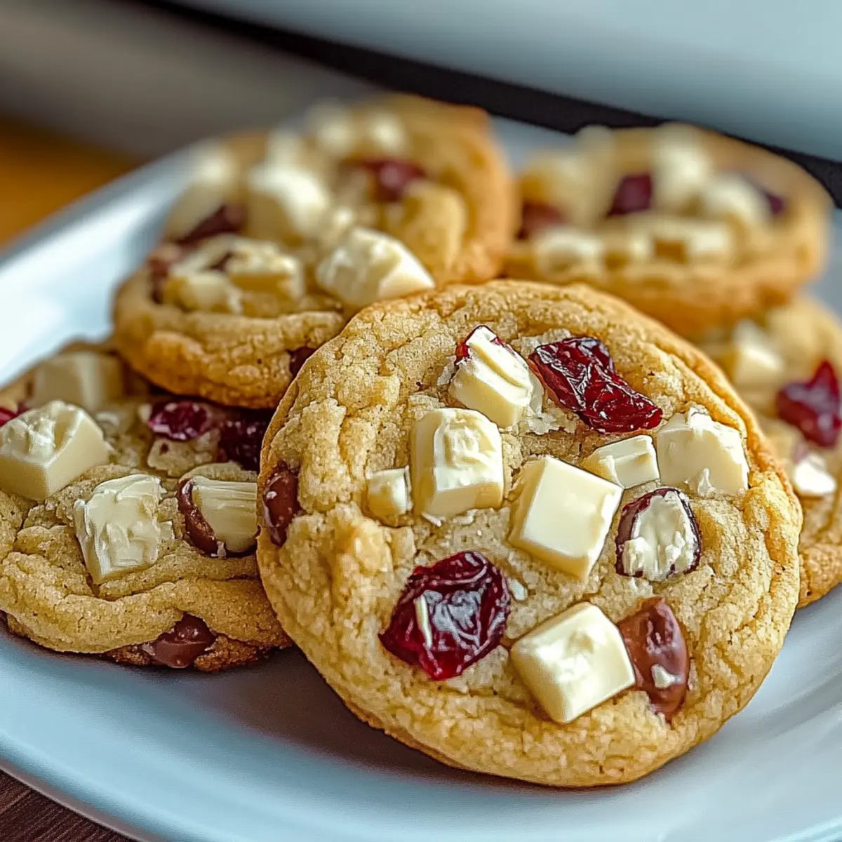 White Chocolate Cranberry Cookies Recipe