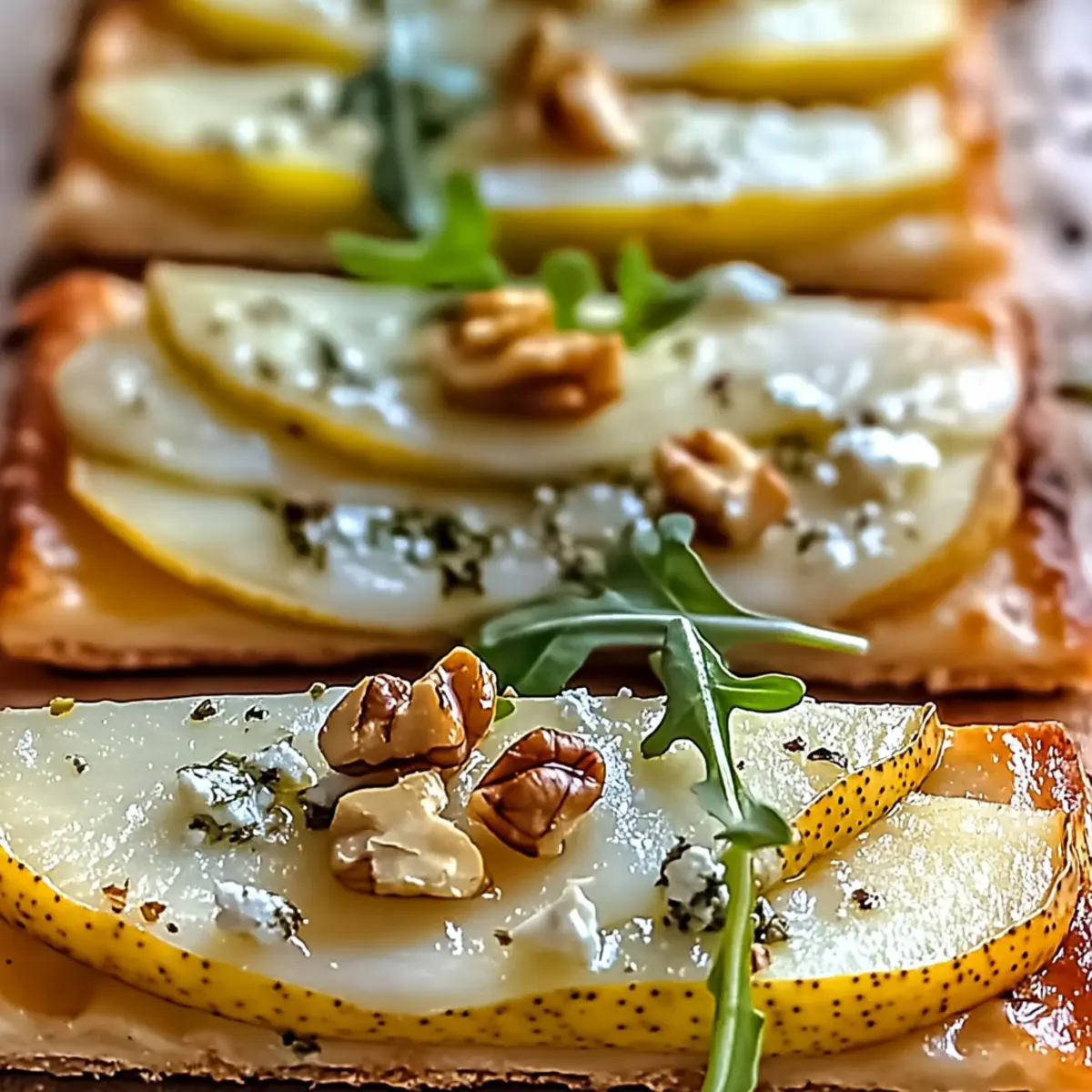 Cozy Pear & Gorgonzola Flatbread