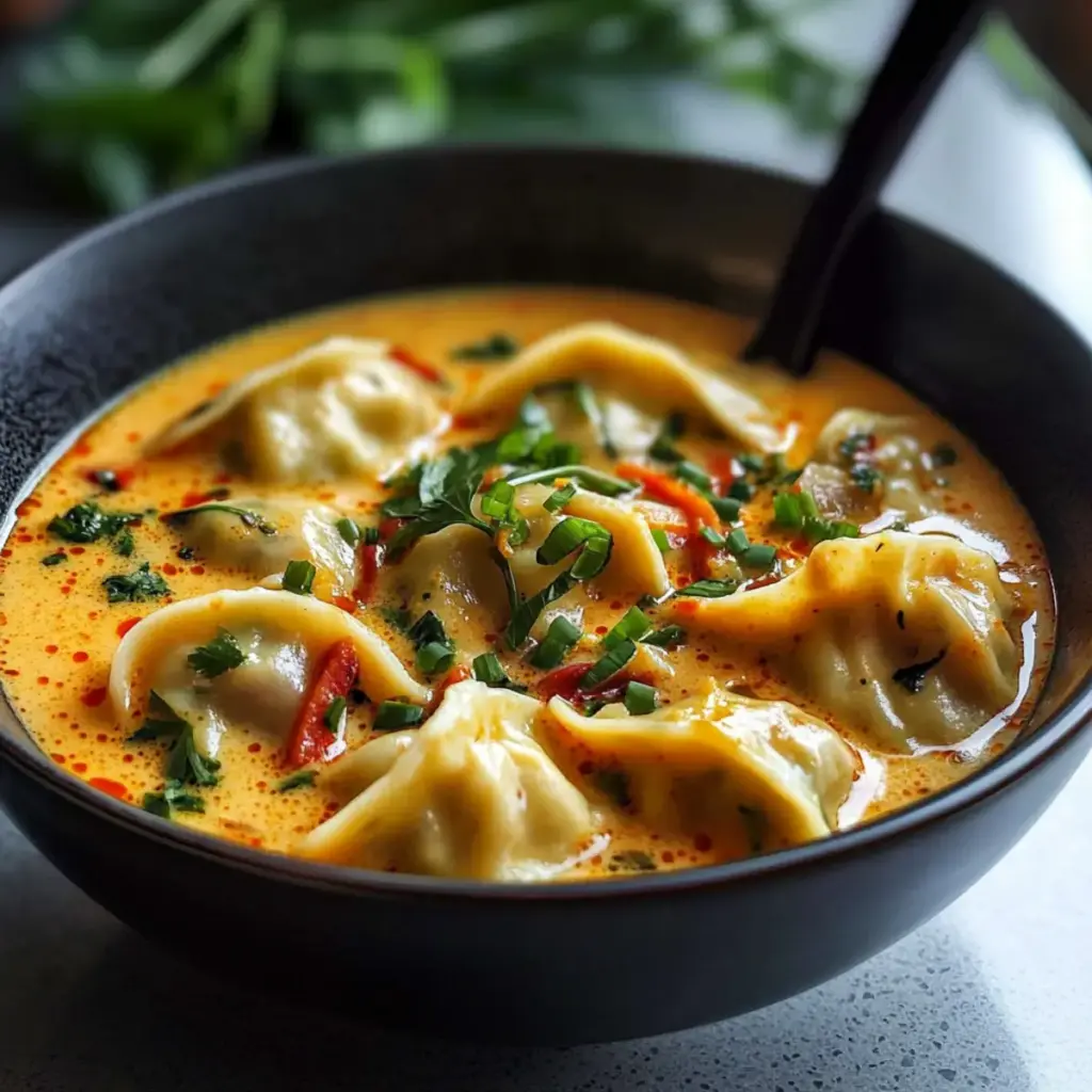 Coconut Curry Soup With Dumplings
