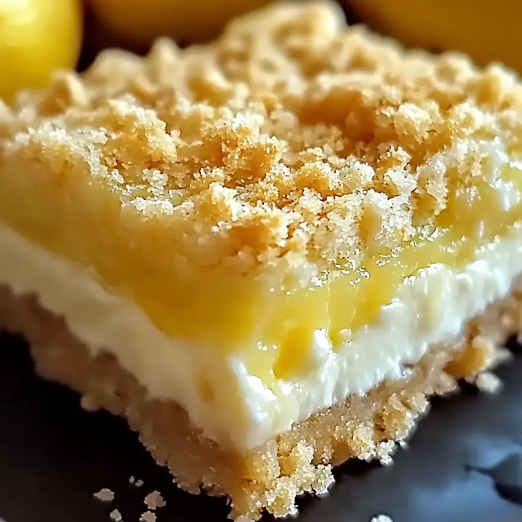 Lemon Cheesecake Crumb Bars