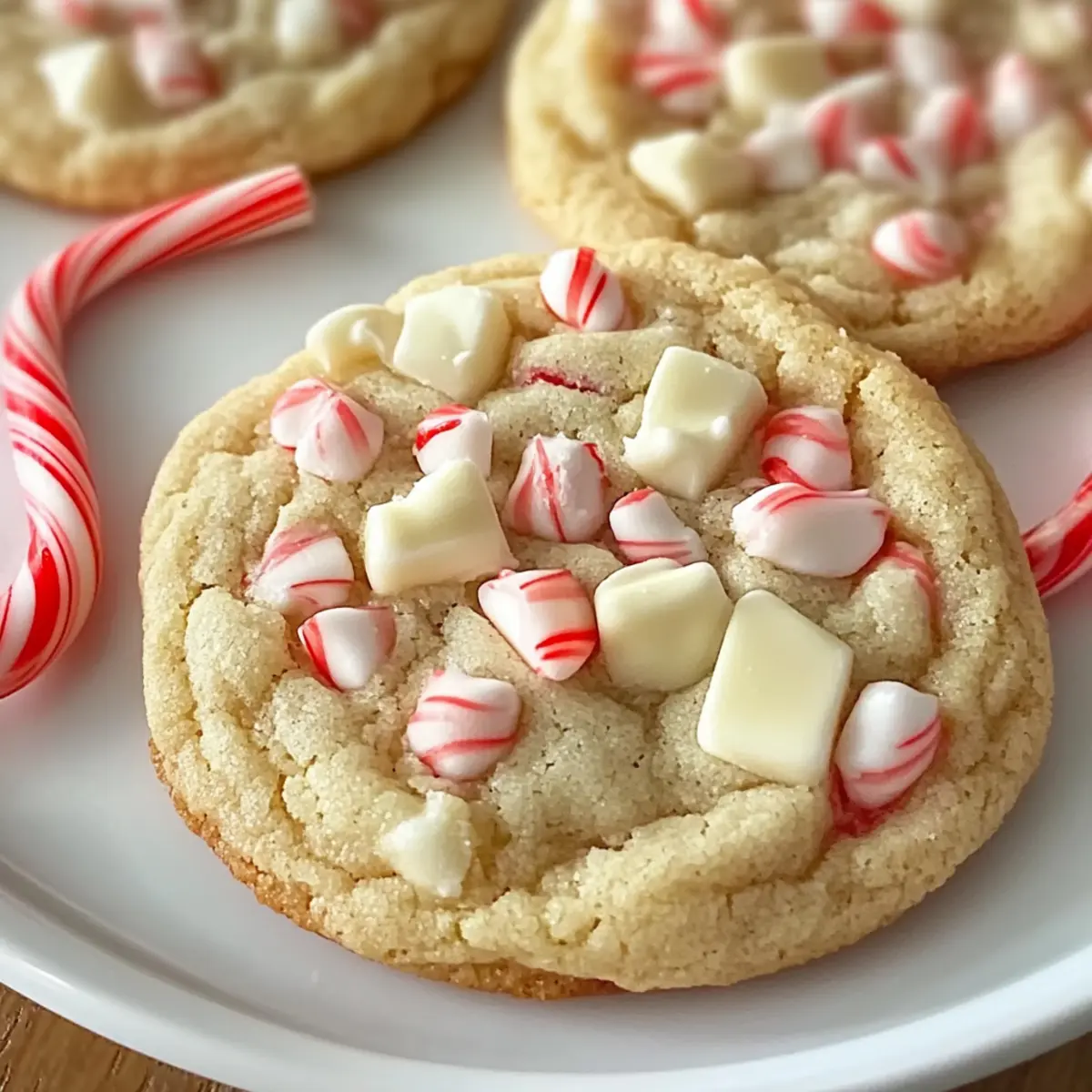 White Chocolate Peppermint Cookies