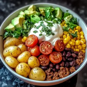 Loaded Potato Taco Bowl Dinner