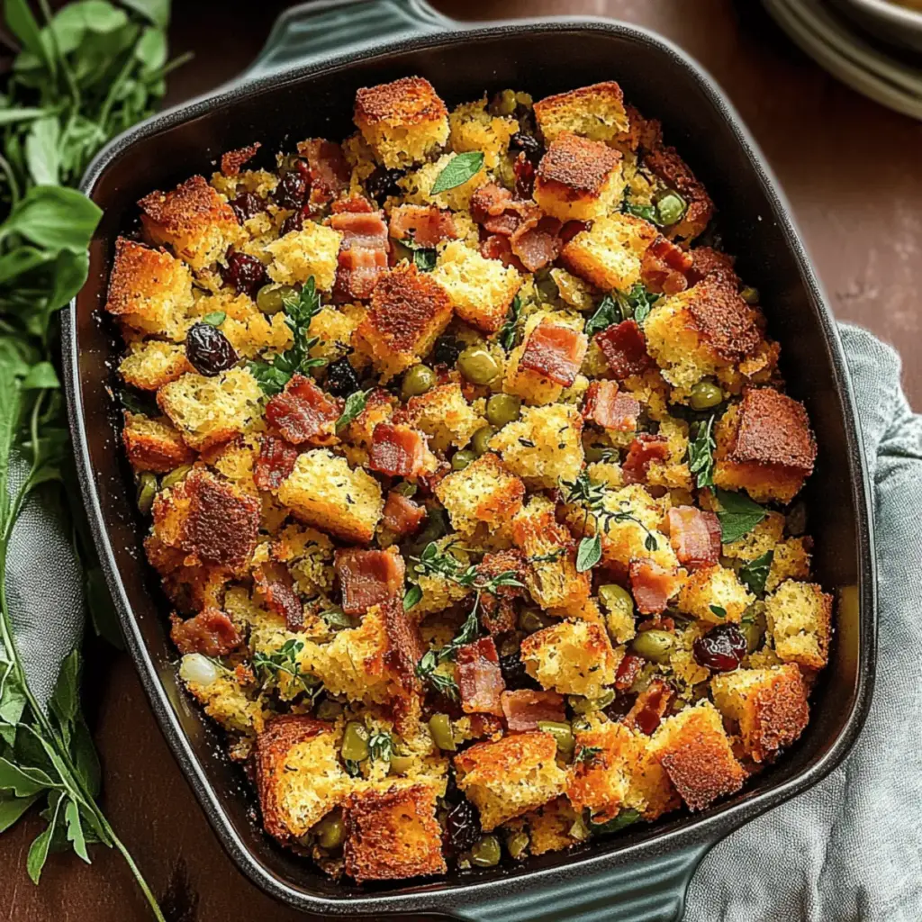 Bacon Cornbread Stuffing