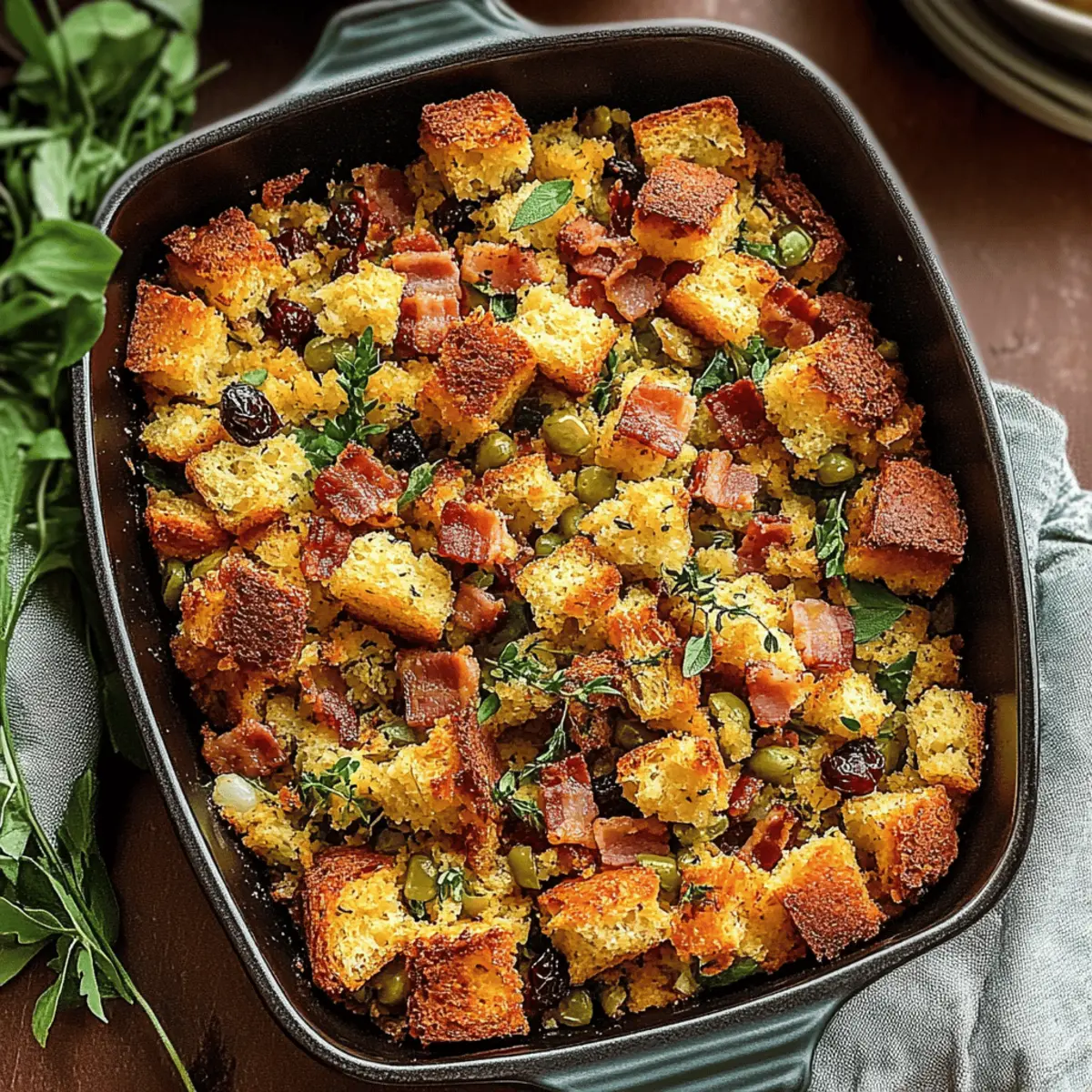 Bacon Cornbread Stuffing