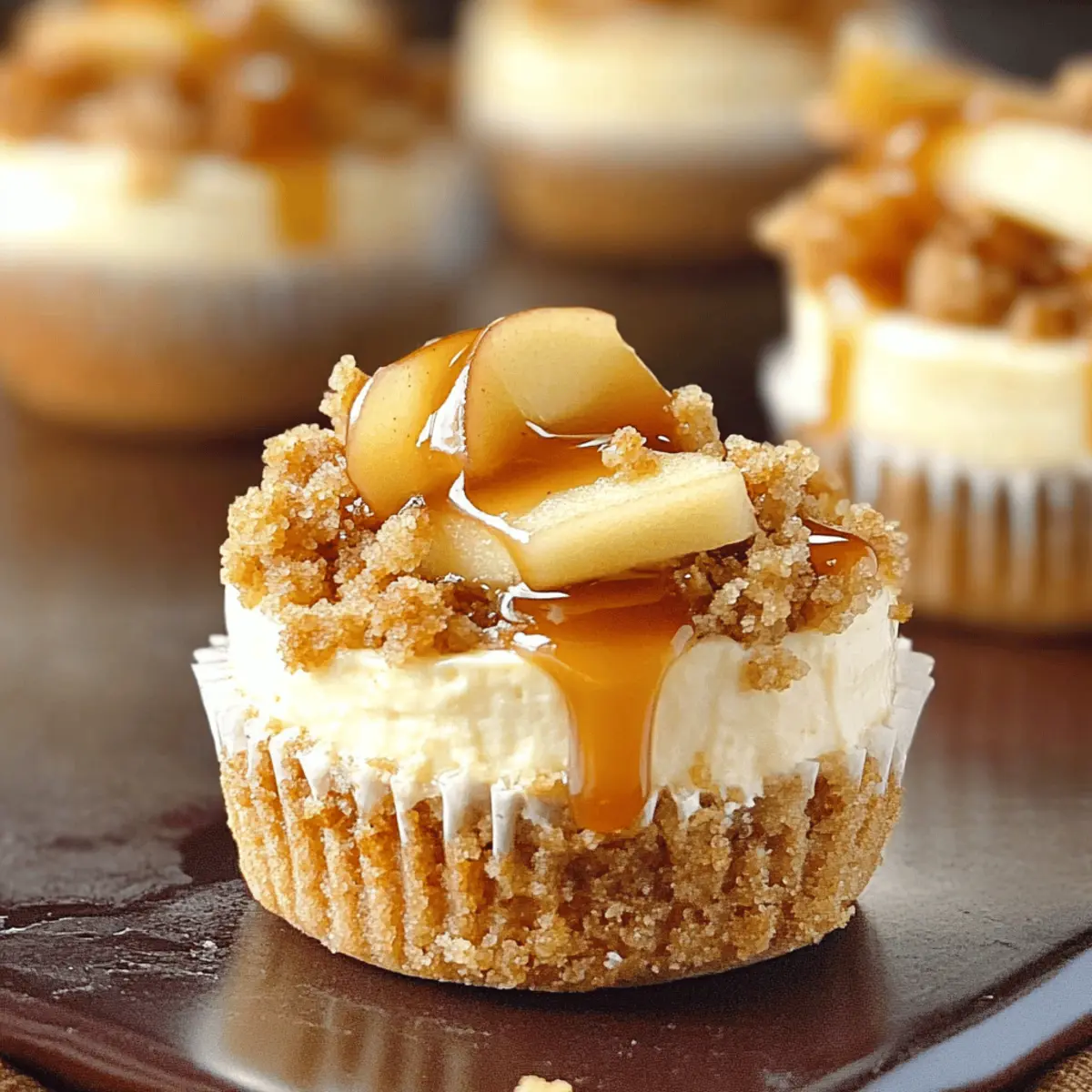Caramel Apple Cheesecake Bites