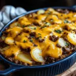 Cheesy Ground Beef & Potato Casserole