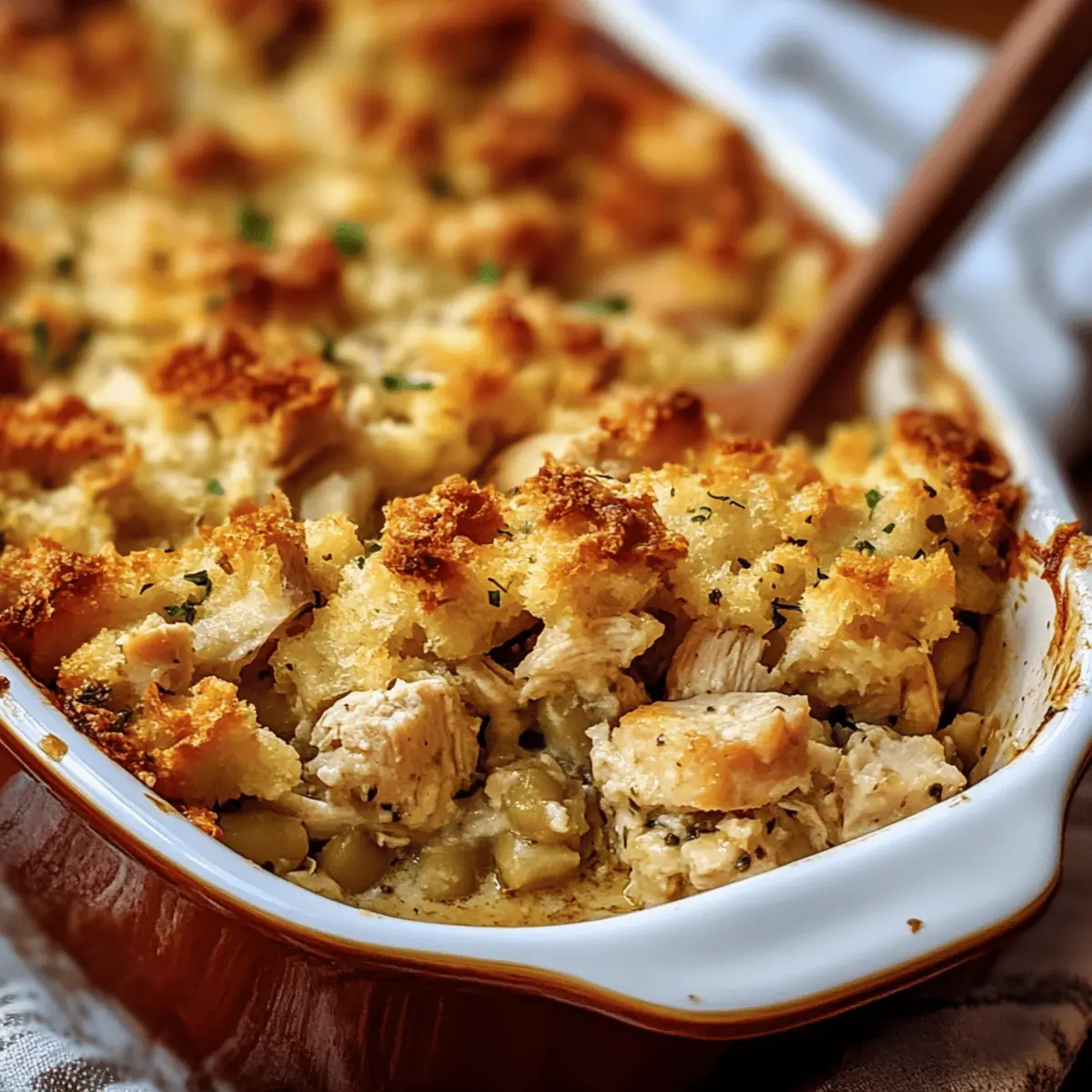 Chicken and Stuffing Casserole
