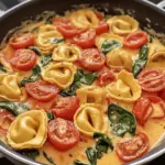 Cozy Creamy Tortellini with Tomatoes