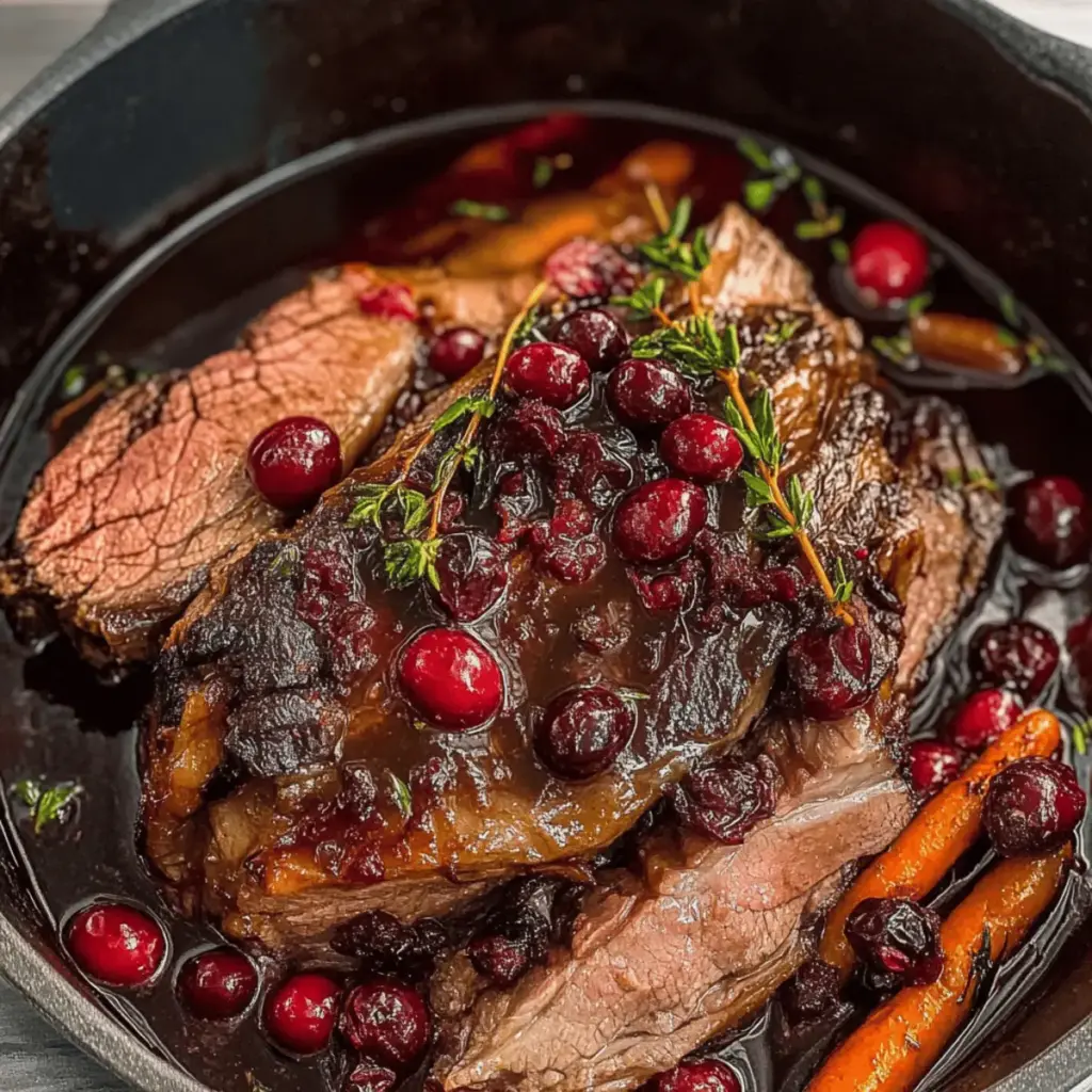 Cranberry Balsamic Roast Beef