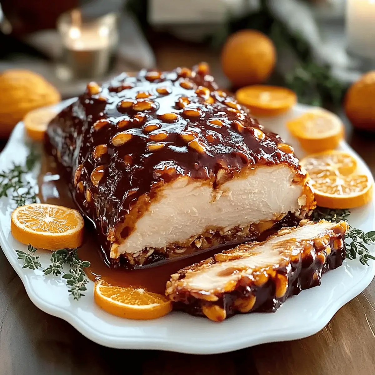 Cranberry Orange Glazed Turkey Breast