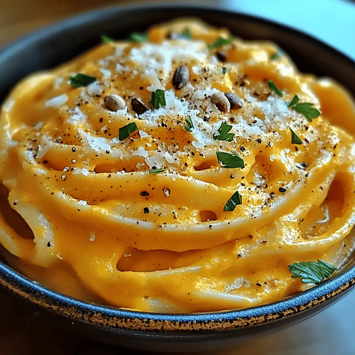 Creamy Pumpkin Alfredo Pasta