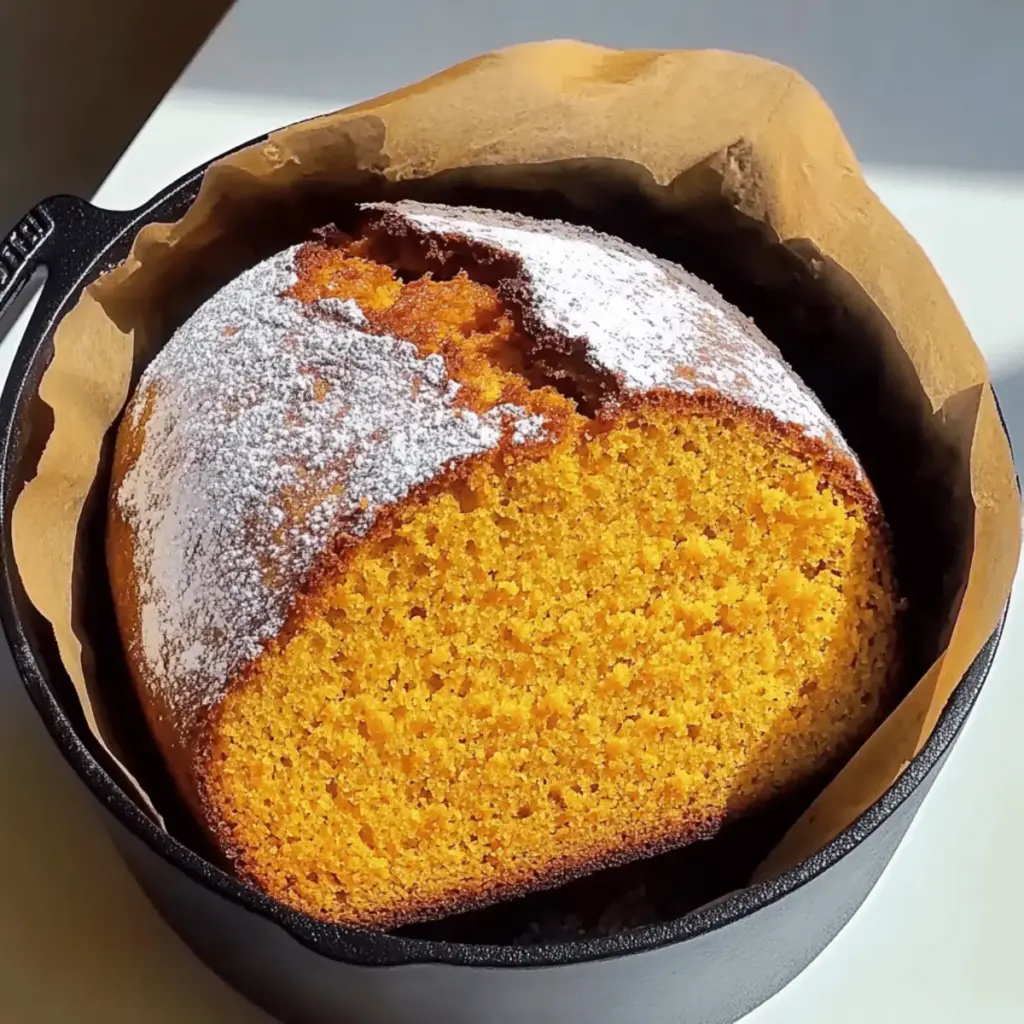 Crispy Dutch Oven Pumpkin Bread